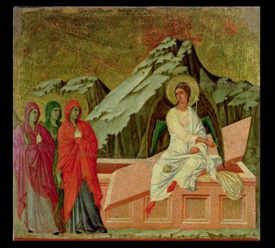 Maesta: The Three Maries at Christ